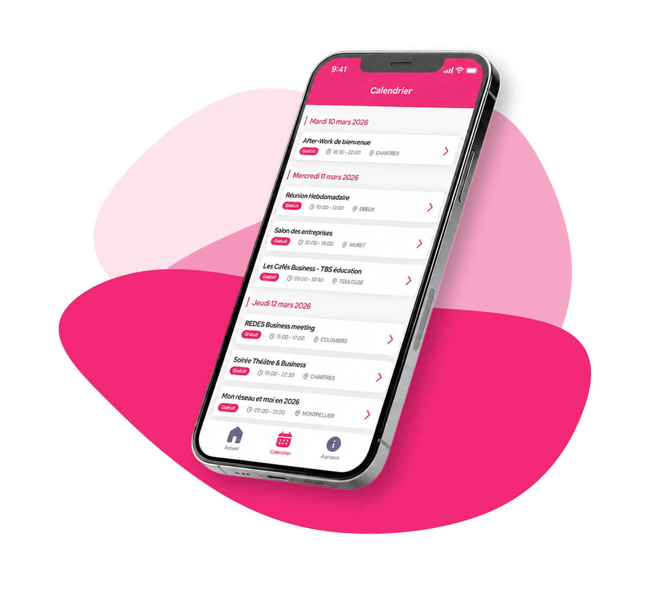 l'Application Calendrier Business